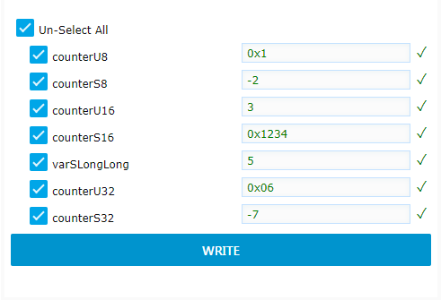 write widget in dashboard mode